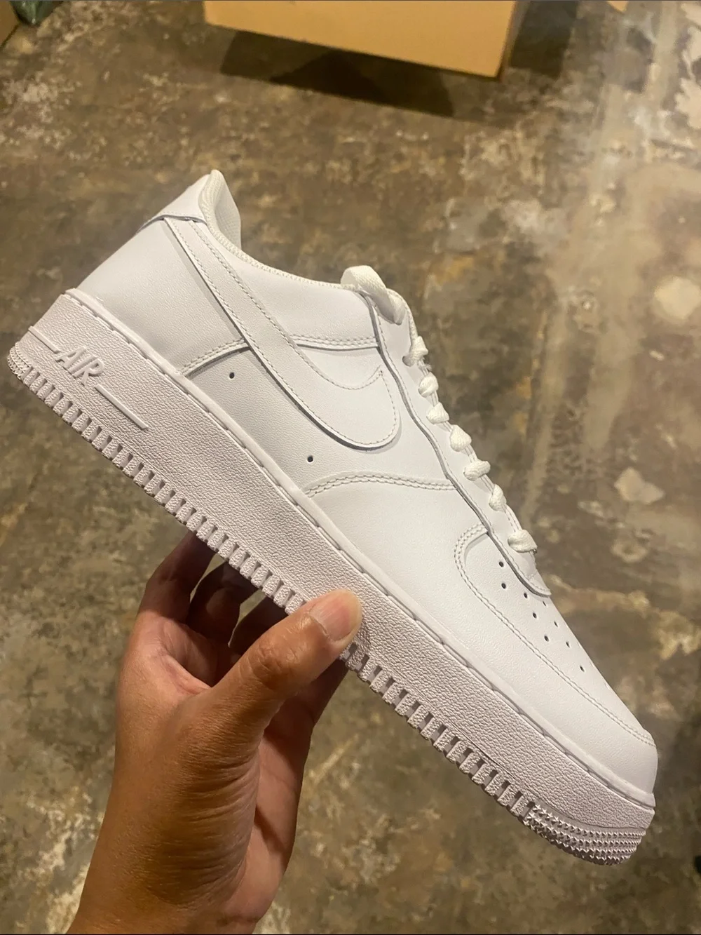 Nike Air Force 1 White Men's Low-Top Leather Sneakers